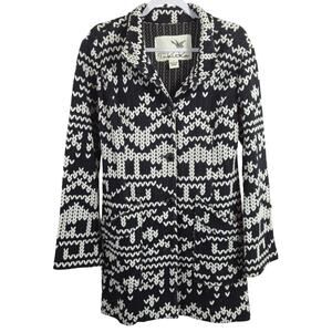 Anthropologie Tabitha Knit Long Sweater Coat Jacket Size Large